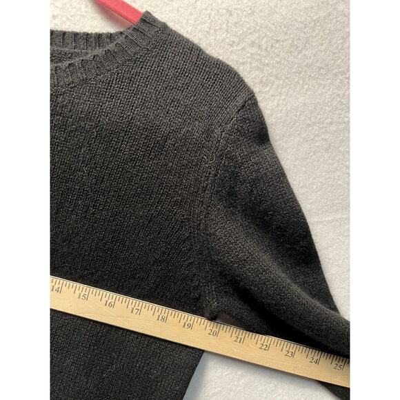 Skull Cashmere Sweater Women’s Size S in Black Destroyed Distressed Style - Picture 11 of 15